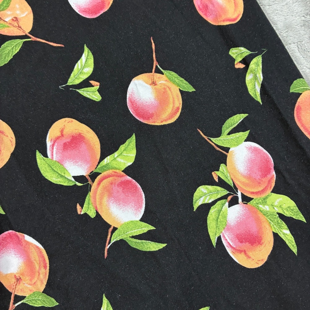 Anthropologie Maeve The Colette Peach Print Wide Leg Pants Size 26 Fruit - Picture 5 of 9
